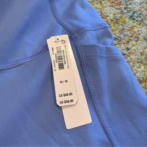 NWT Victorias Secret Essential Pocket Lace-Up Back Legging Medium NEW Periwinkle - Picture 11 of 11